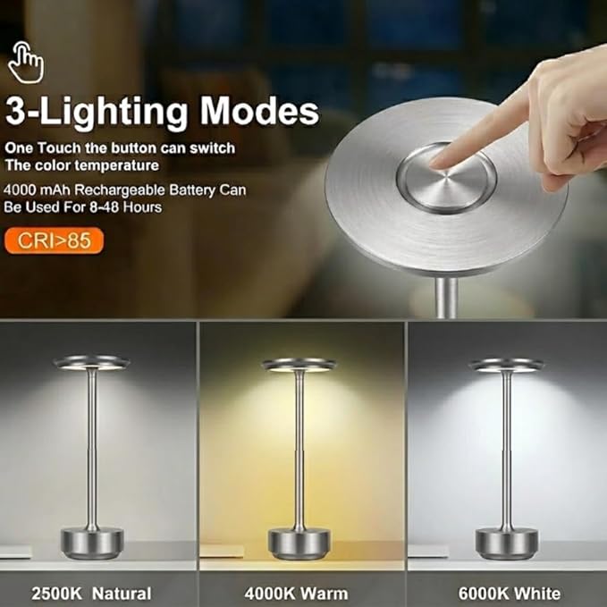 2 Pack Cordless Table Lamp