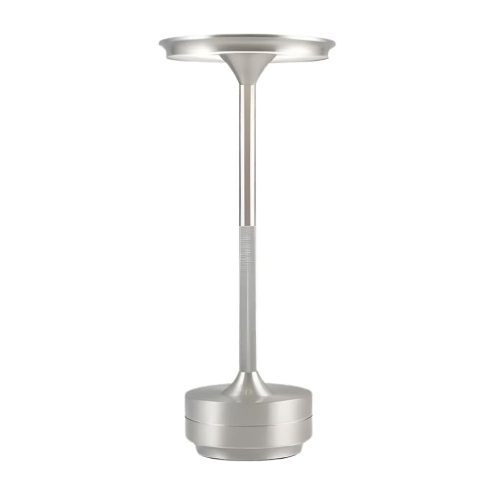 Cordless Table Lamp 3 Level Brightness Cordless Lamps (Sliver)