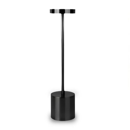 Modern Black Rechargeable Table Lamp with 3 Color Light Modes