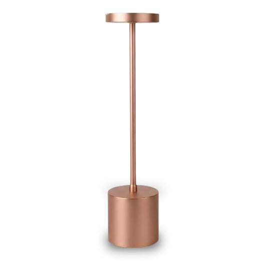 Modern Rose Gold Rechargeable Table Lamp with 3 Color Light Modes